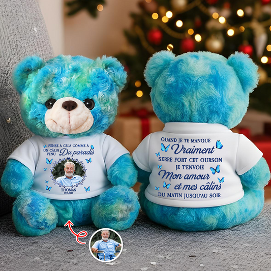 Un Câlin Venu Du Paradis- Personalized Custom Teddy Bear Plush