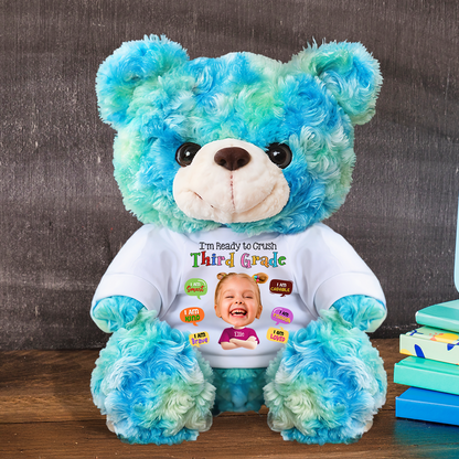 Personalized Teddy Bear Plush for Back to School with Custom Name.