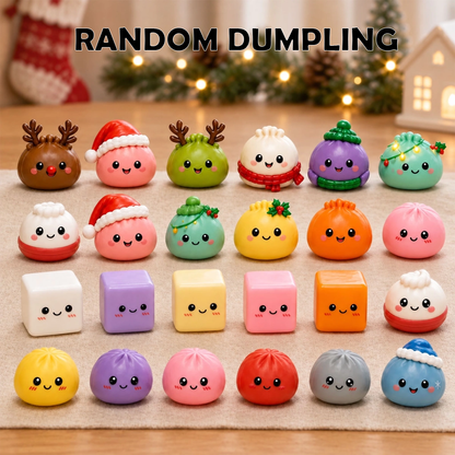 Twenty Four Days Of Squishy - Dumpling Advent Calendar - 24 Mini Dumpling Squishies - Family Countdown Calendar