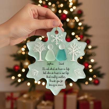 Being In Mine Sea Glass Personalized Custom Acrylic Ornament