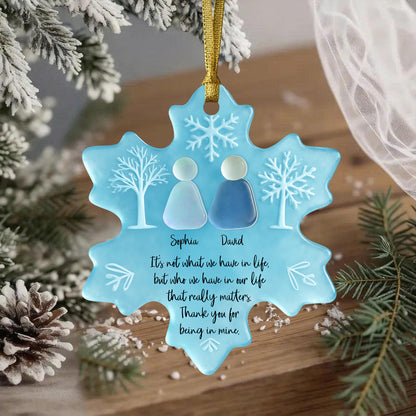 Being In Mine Sea Glass Personalized Custom Acrylic Ornament