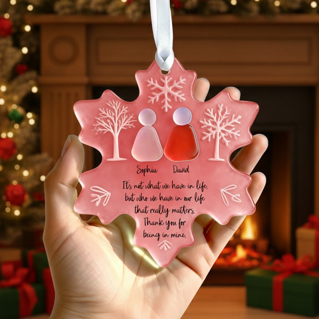 Being In Mine Sea Glass Personalized Custom Acrylic Ornament