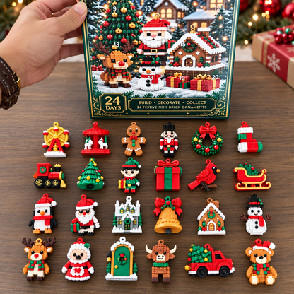 Christmas Advent Calendar, 24-Day Christmas Countdown Calendar, Surprise Blind Box for Kids