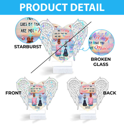 Personalized Cardinal Holographic Acrylic Photo Plaque - "Cardinals Appear When Angels Are Near"