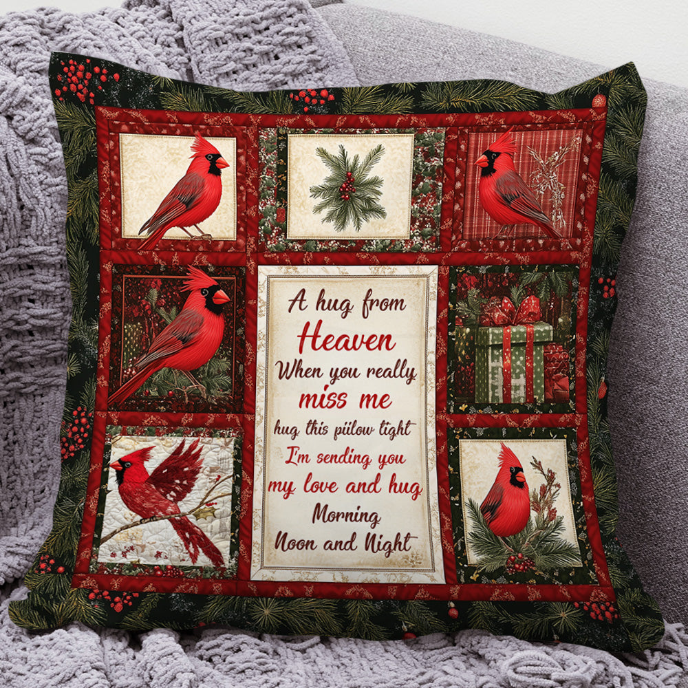 Cardinal "I Am Always With You" memorial throw pillow.