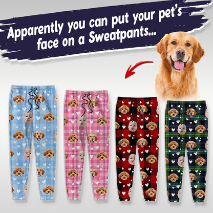 Personalized Christmas pajama pants with custom face photo. A unique Christmas gift idea.