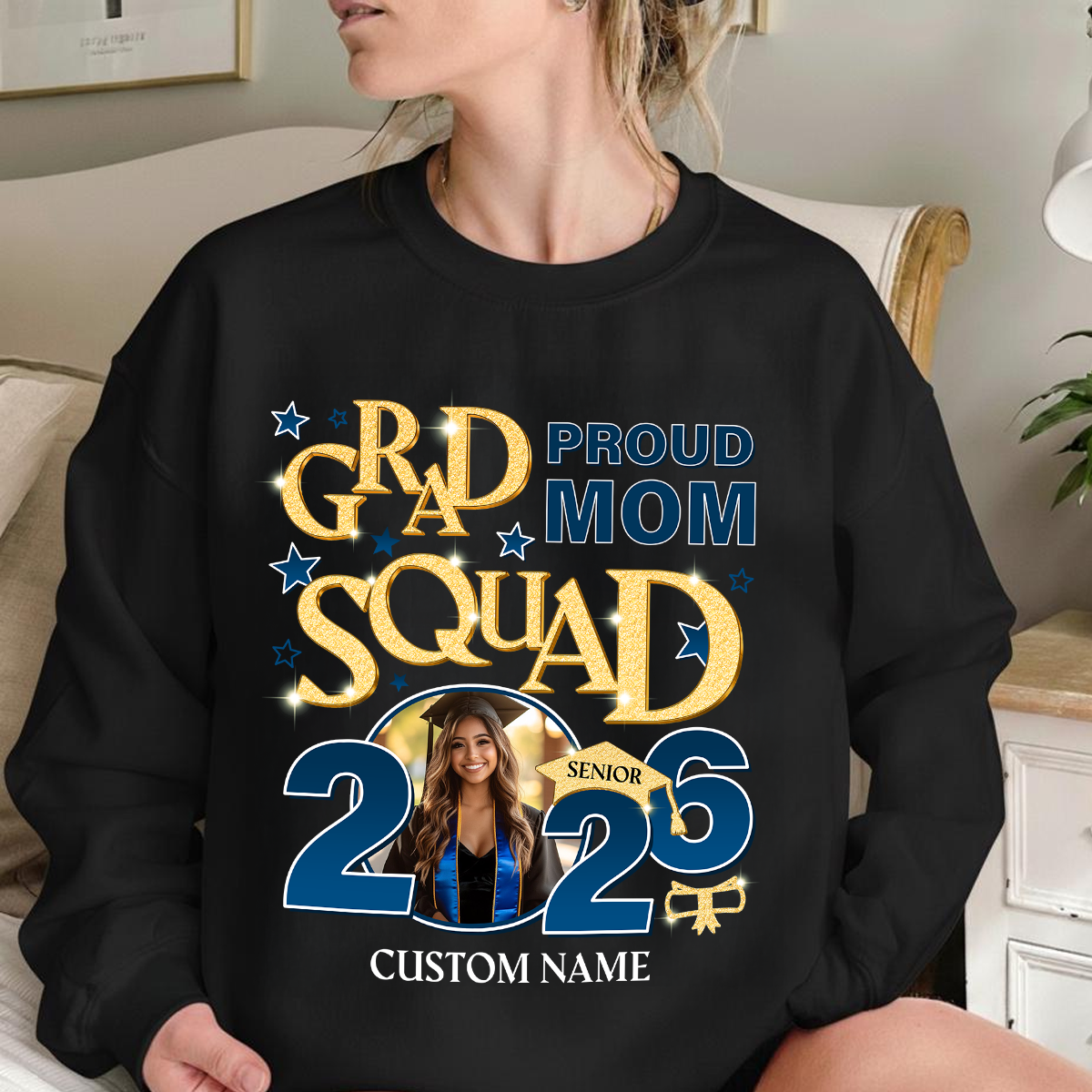 Class of 2026 Hoodie Sweatshirt: A custom unisex t-shirt design.