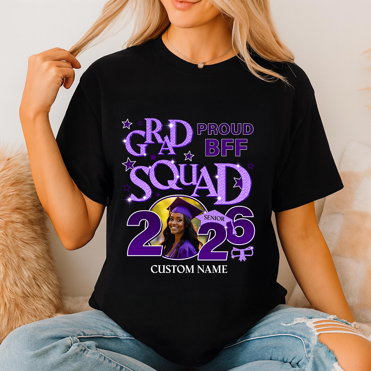 Class of 2026 Hoodie Sweatshirt: A custom unisex t-shirt design.