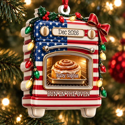 Eagerly Awaiting Our Little One - Real 3D Relief Ornament