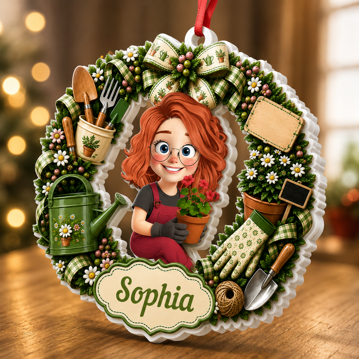 Garden Lovers  - Real 3D Relief Ornament