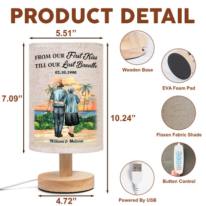 From Our First Kiss - Personalized Fabric Lamp