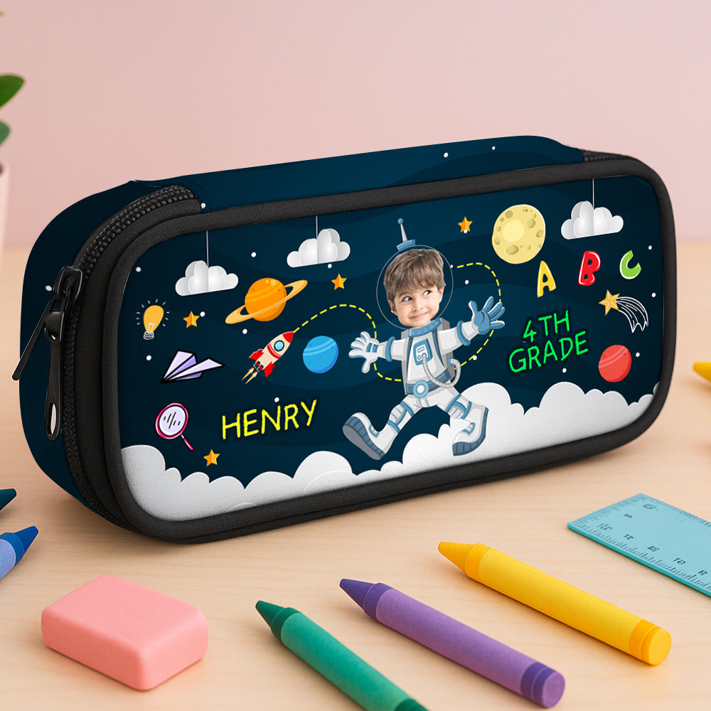 Explore the Universe Personalized Pencil Case, perfect for students and space lovers.