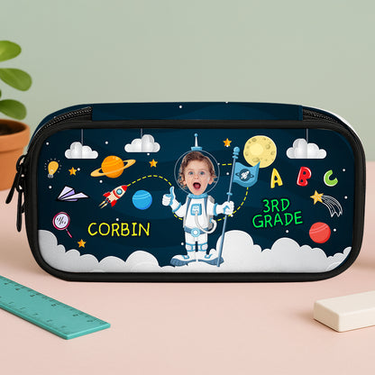 Explore the Universe Personalized Pencil Case, perfect for students and space lovers.