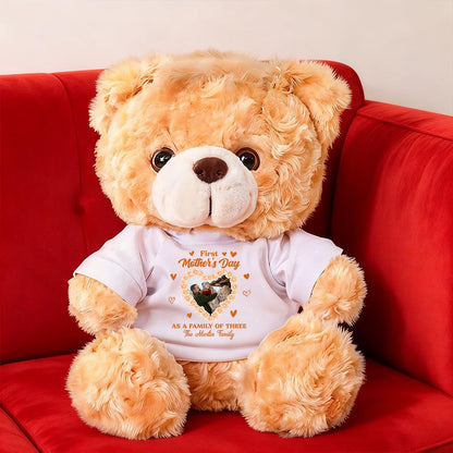 Personalized "First Mother's Day Together" teddy bear plush gift.