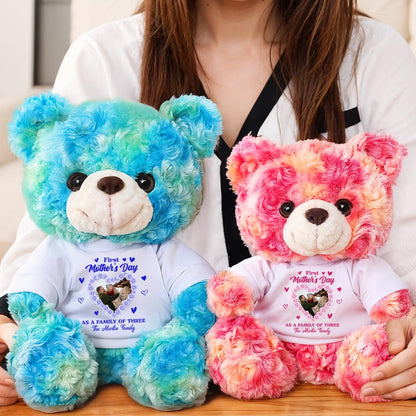 Personalized "First Mother's Day Together" teddy bear plush gift.