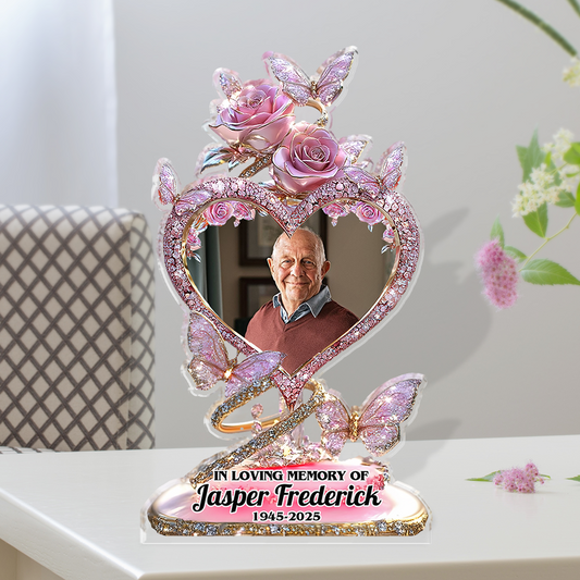 Flower Photo Custom Figure Personalized Acrylic Block Plaque