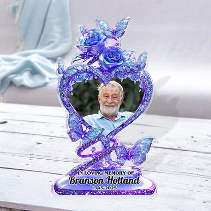Flower Photo Custom Figure Personalized Acrylic Block Plaque