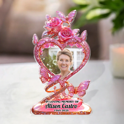 Flower Photo Custom Figure Personalized Acrylic Block Plaque