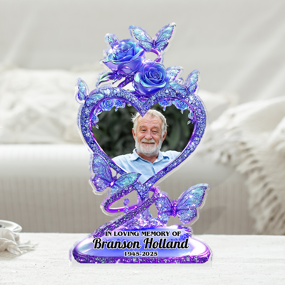 Flower Photo Custom Figure Personalized Acrylic Block Plaque