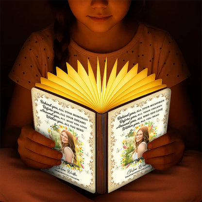 Graduation Class Of 2026 Flowers - Personalized Book Lamp - Book Lovers