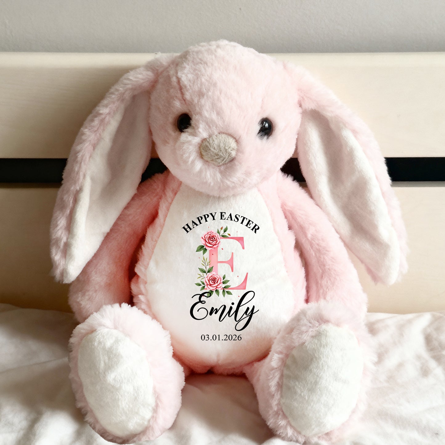 Happy Easter Day First Easter - Personalized Custom Bunny Plush