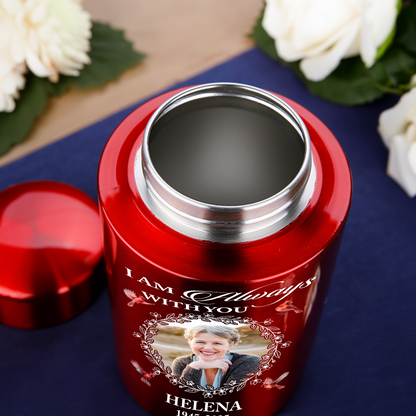 Stainless steel keepsake wings urn for ashes - a beautiful memorial.