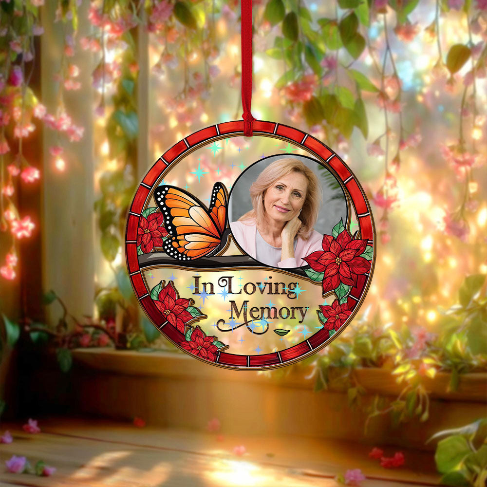 Custom "I AM HERE" Hologram Ornament, personalized shape.