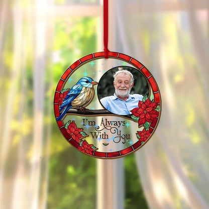 Custom "I AM HERE" Hologram Ornament, personalized shape.