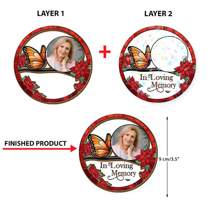 Custom "I AM HERE" Hologram Ornament, personalized shape.