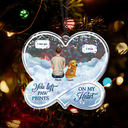 Custom shape hologram ornament with "If Love Could Have Saved You" message, personalized memorial gift.