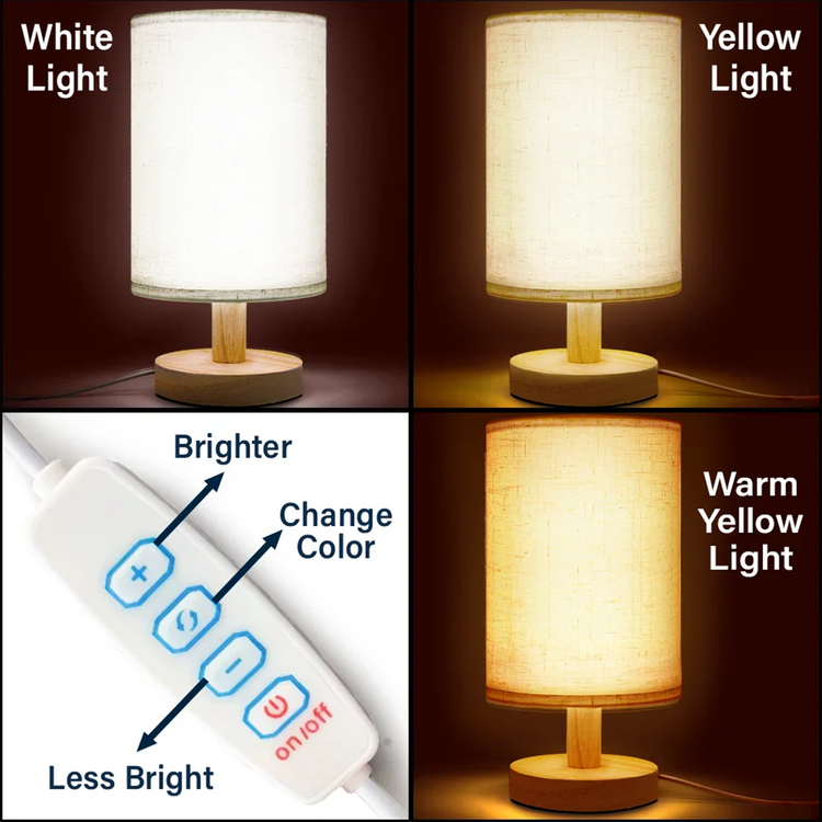 In Loving Memories personalized fabric lamp with delicate floral design.