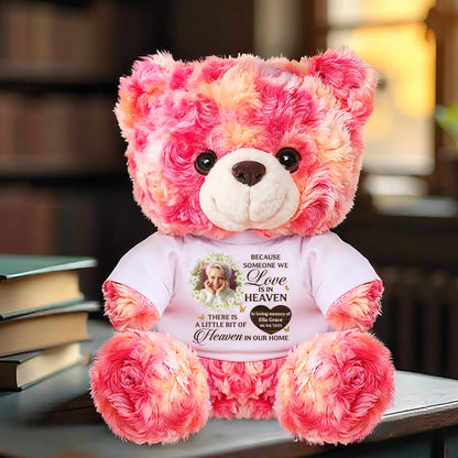 Personalized In Loving Memory Teddy Bear. Custom plush bear gift to remember loved ones.