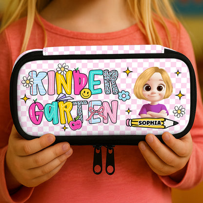 Personalized pencil case with "It's going to be a sweet school year" design. Perfect back to school gift!