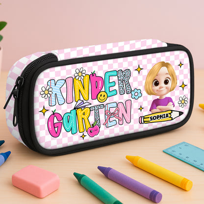 Personalized pencil case with "It's going to be a sweet school year" design. Perfect back to school gift!