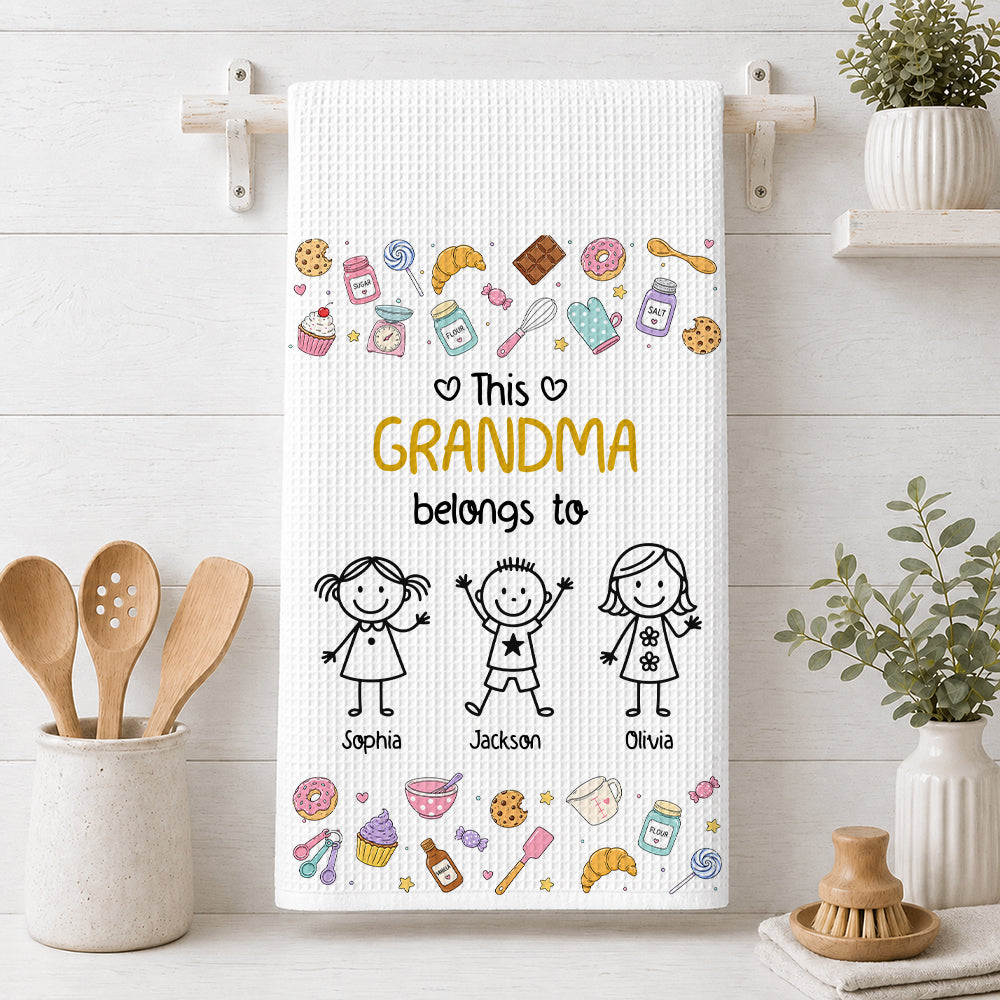 Make Life More Grand With Lovely Kids - Personalized Kitchen Towel