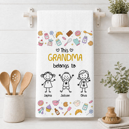 Make Life More Grand With Lovely Kids - Personalized Kitchen Towel