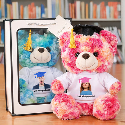 Look Who Graduation Teddy Bear Plush - Graduate Bear With Cap, 2025 Graduation Gift