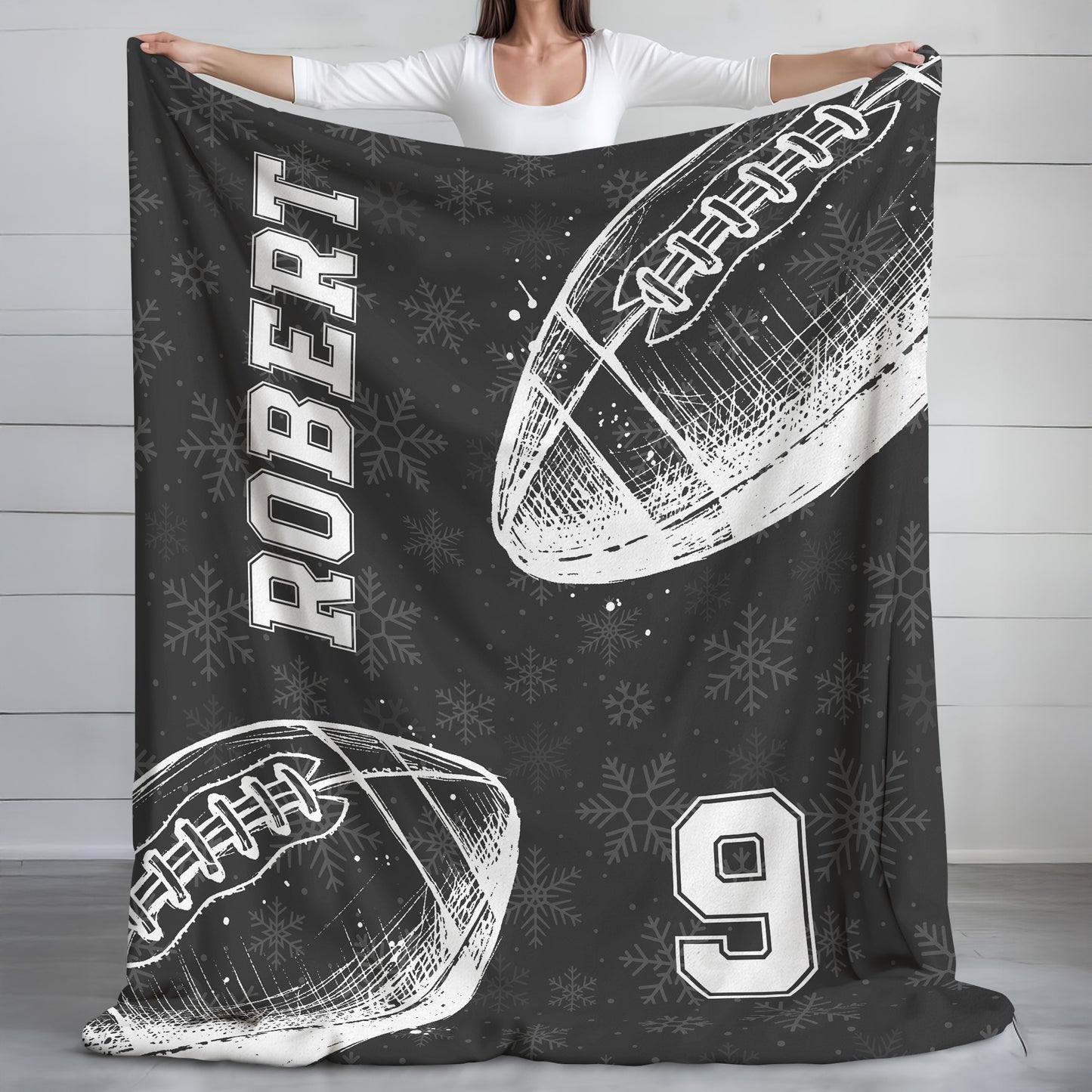 Personalized Love It Sport Blanket: Custom blanket with your name and sport design.