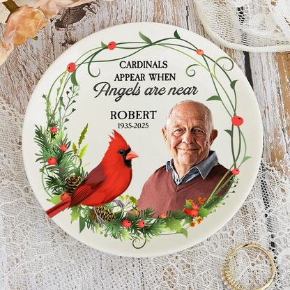 Personalized memorial plate with "My Mind Still Talks to You" design. A touching sympathy gift.