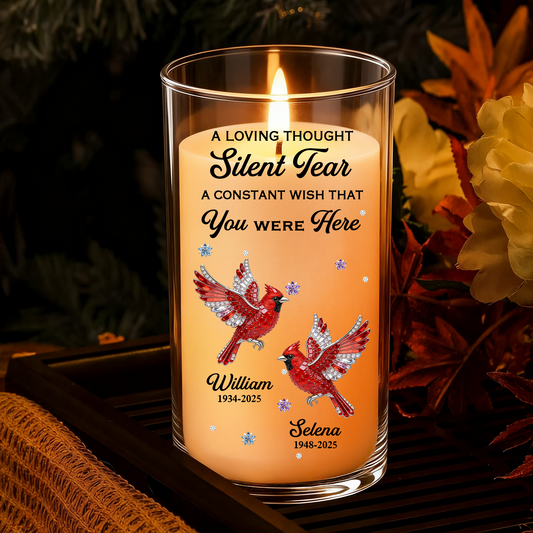 A Loving Thought Silent Tear - Personalized Flameless LED Candle
