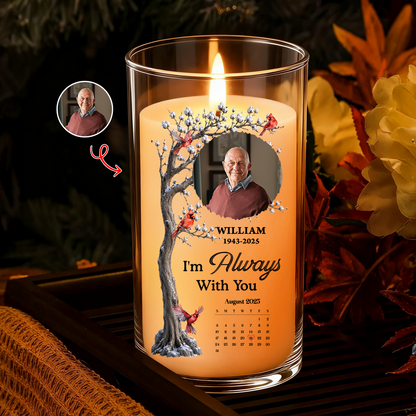 The Date You Left Me Memorial Candle - Personalized Flameless LED Candle
