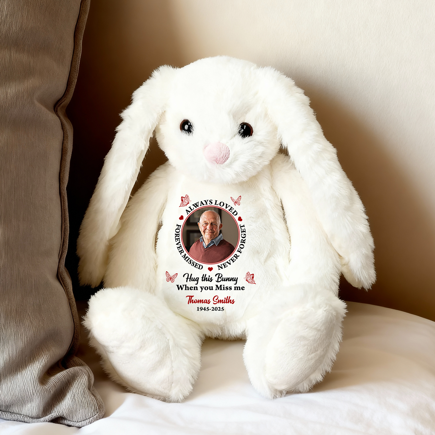 Always Loved - Plush Stuffed Bunny Rabbit for Easter Christmas Birthday