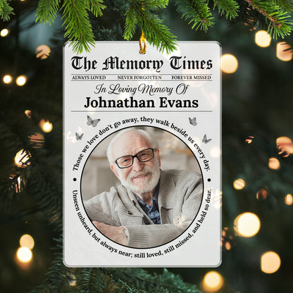 Memory Times - Personalized Acrylic Ornament