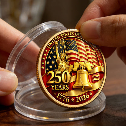 250th Anniversary United States Of America - Commemorative Challenge Coin 1776-2026