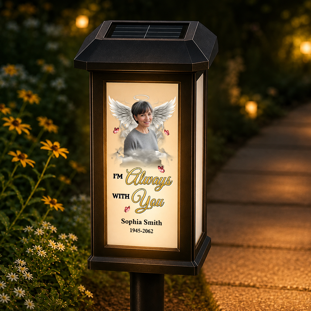 Always Loved Never Forgotten - Personalized Solar Garden Light