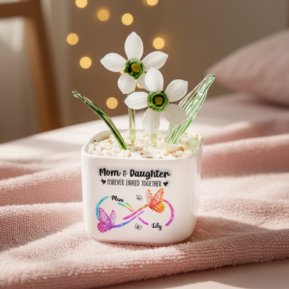 Always Love You - Personalized Custom Glass Everlasting Flowers