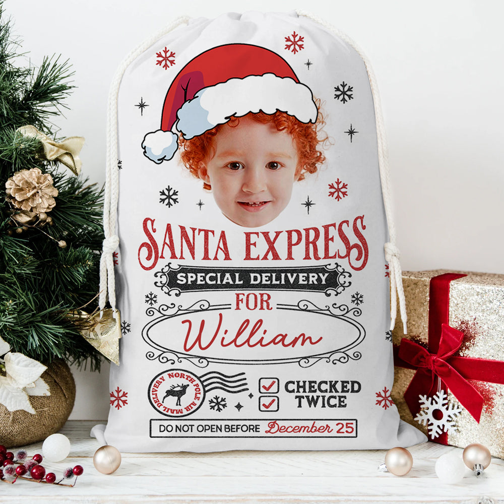 Santa Sack Express Delivery - Christmas Bag Gift For Family - Christmas Sack