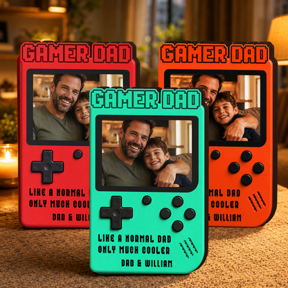 Gammer Dad - Personalized Memorial Wooden Sitom Angn - Cusgel Figure Block, Sympathy Gift