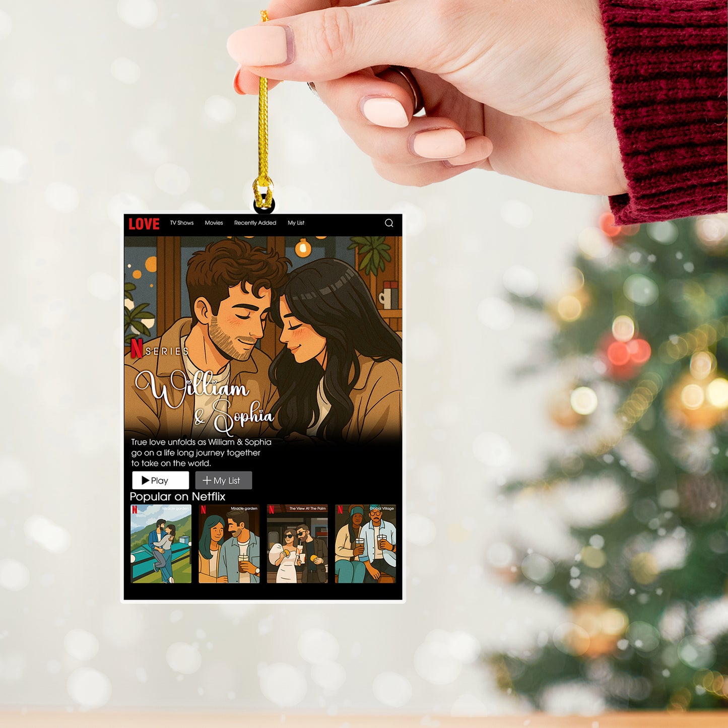 Couple Frame - Personalized Acrylic Ornament