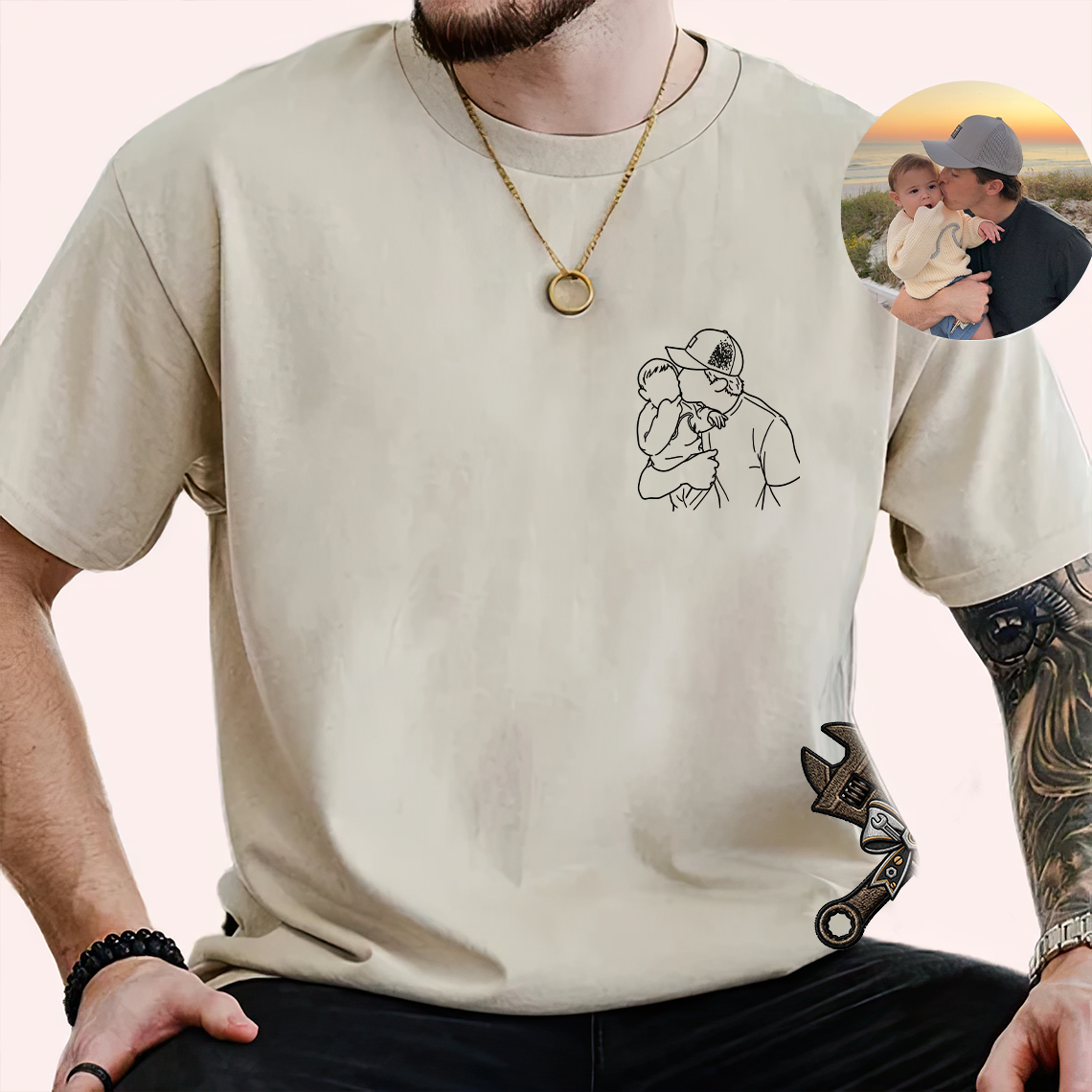 Cette maman appartient à - T-shirt unisexe personnalisé 